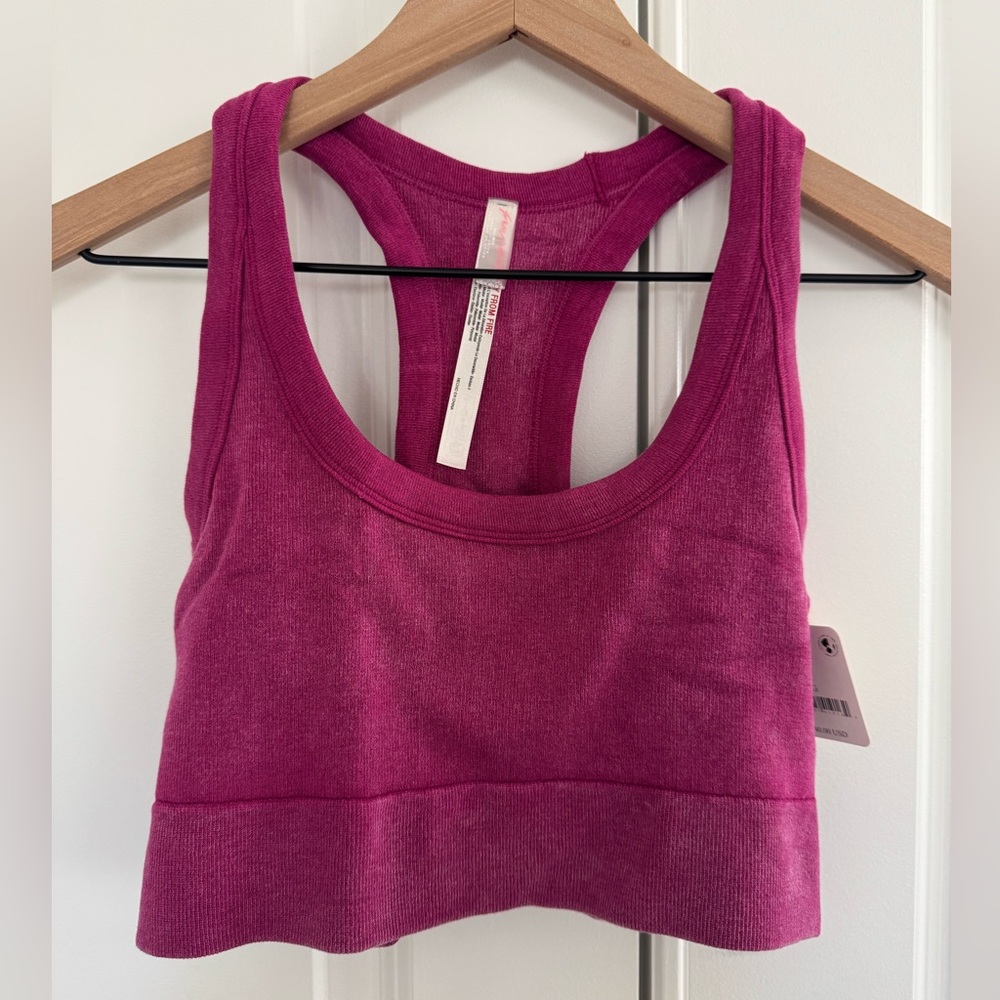 FP Movement by Free People Magenta Racerback Bra